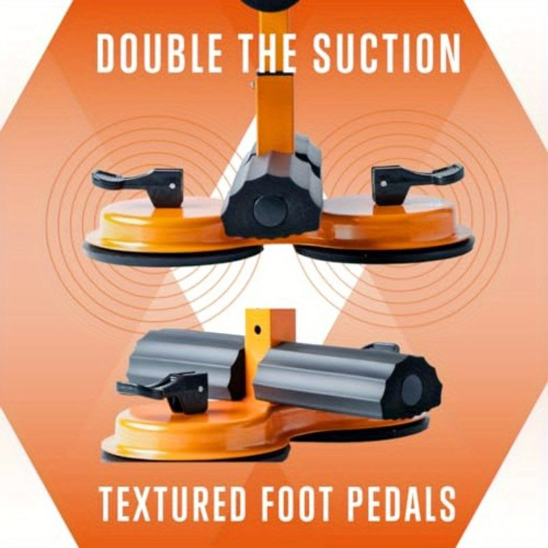 Abs Master Ultimate Sit Up Machine Foot Holder - 661 lbs Capacity Double Suction Cup Ab Workout Equipment with Adjustable Foam Padding, Ergonomic Design & Tool-Free Setup for Core Exercises, Sit-Ups & Home Gym, Workout Accessories, Sturdy Construction