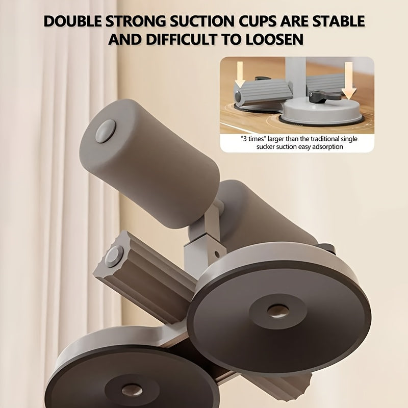 Abdominal Sit-Up Assistant- Suction Cup Core Trainer for Home and Office Fitness, Durable Iron Material, Non-Electric, Shapes Your Abs, Suitable for All Fitness Levels, Gym Accessories