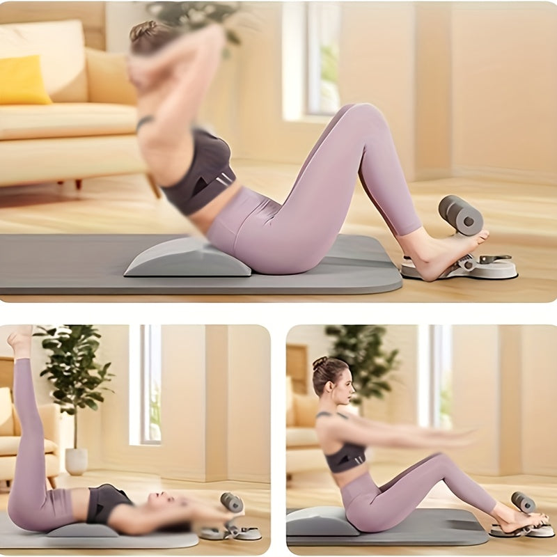 Abdominal Sit-Up Assistant- Suction Cup Core Trainer for Home and Office Fitness, Durable Iron Material, Non-Electric, Shapes Your Abs, Suitable for All Fitness Levels, Gym Accessories