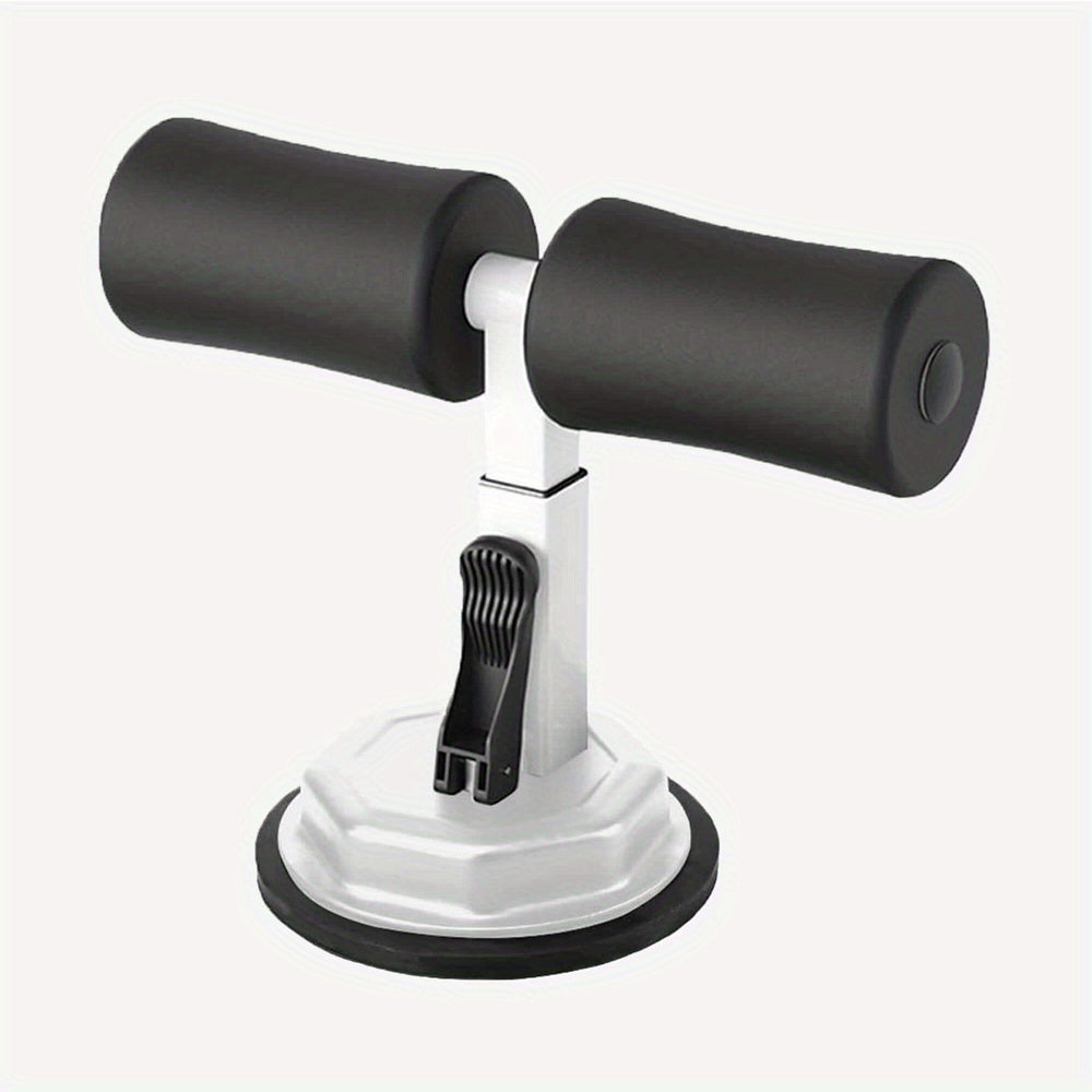 SIT-UP TRAINER with suction cup Ø4.53inch, Portable Sit-Up Bar, Sit-Ups Assistant Device, Color White