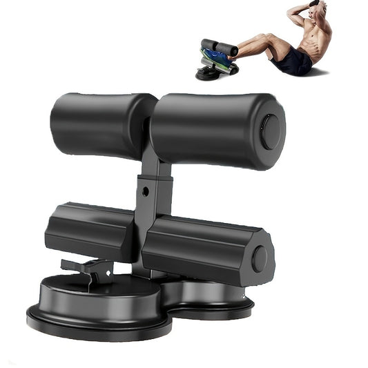 Stainless Steel Sit-Up Aid with Suction Cup Base - Non-Electric, Indoor Yoga & Fitness Equipment for Core Strength Training - Blue\u002FBlack