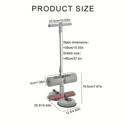 Abdominal Sit-Up Assistant- Suction Cup Core Trainer for Home and Office Fitness, Durable Iron Material, Non-Electric, Shapes Your Abs, Suitable for All Fitness Levels, Gym Accessories